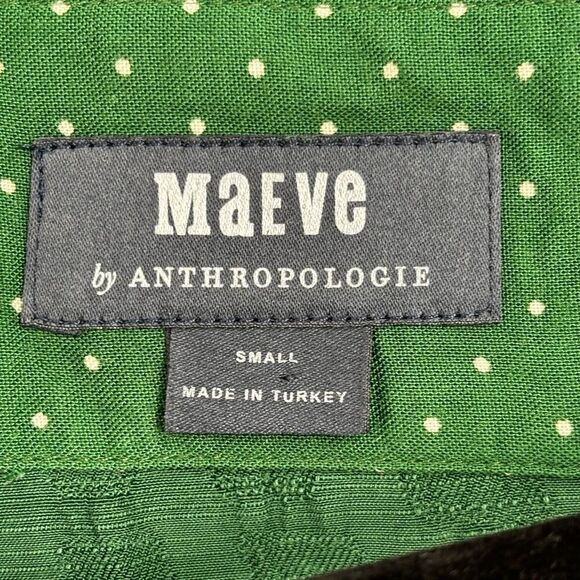 Maeve By Anthropologie Sacha Jacquard Tiered Tunic Dress Kelly Green Size Small - Picture 2 of 10